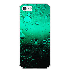 Чехол для iPhone 5/5S матовый с принтом Зеленые капли клетки в Кировске, Силикон | Область печати: задняя сторона чехла, без боковых панелей | Тематика изображения на принте: биология | вода | градиент | для всех | дождь | капли | клетки | летний | на каждый день | обычный | окно | поверхность | повседневный | размытость | роса | стекло