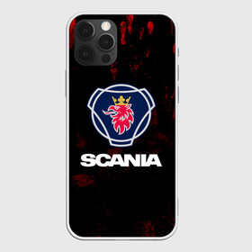 Чехол для iPhone 12 Pro с принтом Scania в Кировске, силикон | область печати: задняя сторона чехла, без боковых панелей | scania | автобус | грузовик | дальнобой | дальнобойщик | лев | скания | фура | шведское авто