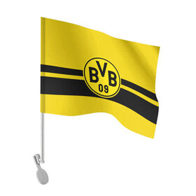Флаг для автомобиля с принтом BORUSSIA DORTMUND в Кировске, 100% полиэстер | Размер: 30*21 см | borussia | bundesliga | football | germani | sport | бундеслига | германия | желтый | логотип | спорт | футбол