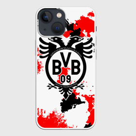 Чехол для iPhone 13 mini с принтом FC Borussia в Кировске,  |  | football | germany | sancho dortmund | soccer | бавария | боруссия | дортмунд | лига чемпионов | псж | футбол | холанд | эрлинг холанд