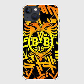 Чехол для iPhone 13 с принтом FC Borussia в Кировске,  |  | football | germany | sancho dortmund | soccer | бавария | боруссия | дортмунд | лига чемпионов | псж | футбол | холанд | эрлинг холанд