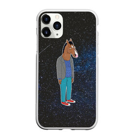 Чехол для iPhone 11 Pro матовый с принтом galaxy BoJack в Кировске, Силикон |  | horseman | абстракция | аниме | артхаус | боджек | галактика | звёзды | конь боджек | космос | эстетика