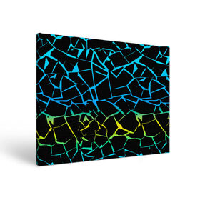 Холст прямоугольный с принтом НЕОНОВЫЙ ГРАДИЕНТ в Кировске, 100% ПВХ |  | геометрия | градиент | лед | молнии | неон | пестрый | полосы | разлом | синий | спортивный | стекло | текстура