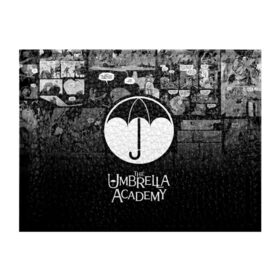Обложка для студенческого билета с принтом Академия Амбрелла в Кировске, натуральная кожа | Размер: 11*8 см; Печать на всей внешней стороне | the umbrella academy | umbrella | академия амбрелла | амбрелла | герб | зонтик | комиксы