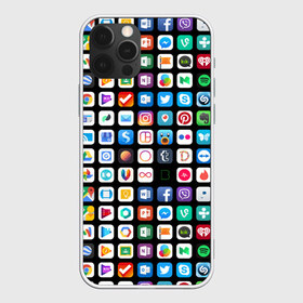 Чехол для iPhone 12 Pro Max с принтом Iphone and Apps Icons в Кировске, Силикон |  | Тематика изображения на принте: android | apk | apps | icon | iphone | iphone and apps icons | social | айфон | андроид | значок | приложение