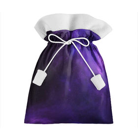 Подарочный 3D мешок с принтом Фиолетовая звезда в Кировске, 100% полиэстер | Размер: 29*39 см | Тематика изображения на принте: арт | звезда | звёзды | карлик | космос | облако | синий | сияние | темный | фиолетовый | черный | яркая | яркие цвета
