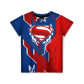 Детская футболка 3D с принтом Знак Супермен в Кировске, 100% гипоаллергенный полиэфир | прямой крой, круглый вырез горловины, длина до линии бедер, чуть спущенное плечо, ткань немного тянется | justice league movie | superman logo | vdpartat | геометрия | знаки | лига справедливости | логотипы | символы | супермен