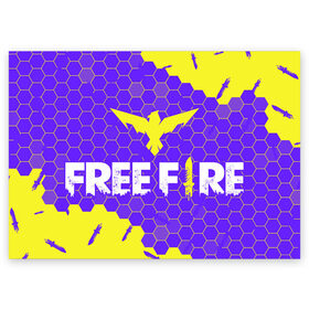 Поздравительная открытка с принтом FREE FIRE / ФРИ ФАЕР в Кировске, 100% бумага | плотность бумаги 280 г/м2, матовая, на обратной стороне линовка и место для марки
 | 