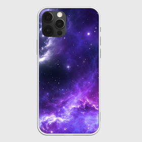 Чехол для iPhone 12 Pro Max с принтом Космическое небо в Кировске, Силикон |  | арт | белый | бирюзовый | звёзды | космос | облако | розовый | синий | сияние | тёмный | туманность | фиолетовый | яркие цвета