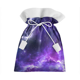 Подарочный 3D мешок с принтом Космическое небо в Кировске, 100% полиэстер | Размер: 29*39 см | арт | белый | бирюзовый | звёзды | космос | облако | розовый | синий | сияние | тёмный | туманность | фиолетовый | яркие цвета