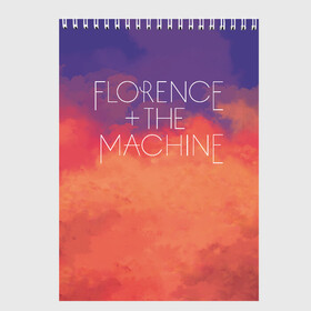 Скетчбук с принтом FLORENCE AND THE MACHINE в Кировске, 100% бумага
 | 48 листов, плотность листов — 100 г/м2, плотность картонной обложки — 250 г/м2. Листы скреплены сверху удобной пружинной спиралью | florence | florence + the machine | florence and the machine | rock | welch | рок | флоренс