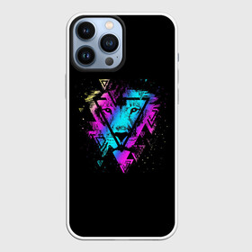 Чехол для iPhone 13 Pro Max с принтом Lion Neon в Кировске,  |  | lion | lion art | neon | rgb | звездный лев | лев | лев арт | неон | неоновый