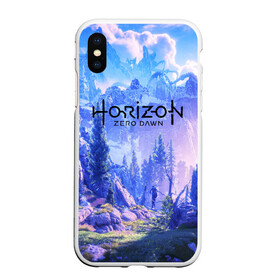 Чехол для iPhone XS Max матовый с принтом Horizon Zero Dawn в Кировске, Силикон | Область печати: задняя сторона чехла, без боковых панелей | aloy | antasy girl | art | artwork | digital art | fantasy | horizon | horizon: zero dawn | landscape | tallneck | warrior fantasy | weapon | zero dawn