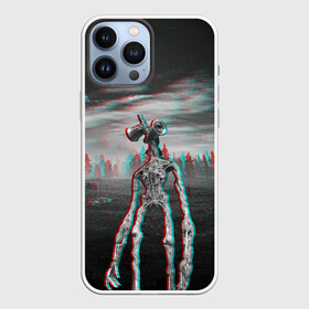 Чехол для iPhone 13 Pro Max с принтом Siren Head Horror Glitch в Кировске,  |  | glitch | glitch siren head | rgb | siren head | sirena | глитч | глич | ретро | сирейноголовый | сирена | сиреноголовый