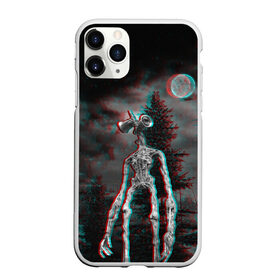 Чехол для iPhone 11 Pro матовый с принтом Siren Head Horror в Кировске, Силикон |  | glitch | glitch siren head | rgb | siren head | sirena | глитч | глич | ретро | сирейноголовый | сирена | сиреноголовый