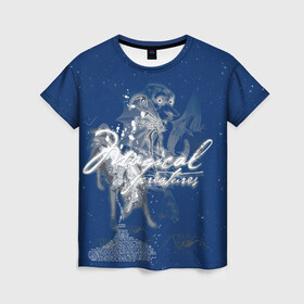 Женская футболка 3D с принтом Magical Creatures в Кировске, 100% полиэфир ( синтетическое хлопкоподобное полотно) | прямой крой, круглый вырез горловины, длина до линии бедер | dobby | harry potter | vdosadir | гарри поттер | джоан роулинг | добби