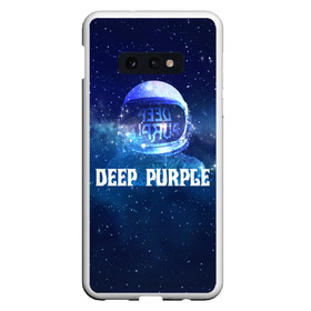 Чехол для Samsung S10E с принтом Deep Purple Whoosh! в Кировске, Силикон | Область печати: задняя сторона чехла, без боковых панелей | 2020 | cover | deep | galaxy | hard | logo | metal | music | new album | purple | rock | space | whoosh | дип | звезды | космонавт | космос | легендарная | легендарный | лого | метал | музыка | новый альбом | обложка | пепл | перпл | рок |