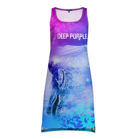 Платье-майка 3D с принтом Deep Purple в Кировске, 100% полиэстер | полуприлегающий силуэт, широкие бретели, круглый вырез горловины, удлиненный подол сзади. | 21 | deep purple | альбом | боб эзрин | рок группа