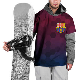 Накидка на куртку 3D с принтом Barcelona в Кировске, 100% полиэстер |  | barcelona | barselona | futbol club | барса | барселона | лионель месси | люблю футбол | месси | сине гранатовые | фанат | фк барселона | форма | форма игроков | футбол | футбольный клуб | эмблема | эмблема клуба