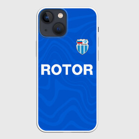 Чехол для iPhone 13 mini с принтом РОТОР Волгоград в Кировске,  |  | fc | football club | rotor | rotor volgograd | sport | vlg | volgograd | волгоград | ротор | ротор волгоград | униформа | фирменые цвета | фк | форма | футбольная | футбольная форма ротор