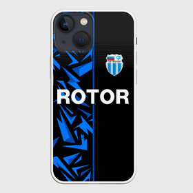 Чехол для iPhone 13 mini с принтом РОТОР Волгоград в Кировске,  |  | fc | football club | rotor | rotor volgograd | sport | vlg | volgograd | волгоград | ротор | ротор волгоград | униформа | фирменые цвета | фк | форма | футбольная | футбольная форма ротор