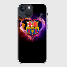 Чехол для iPhone 13 mini с принтом Barcelona в Кировске,  |  | barcelona | barselona | futbol club | барса | барселона | лионель месси | люблю футбол | месси | сине гранатовые | фанат | фк барселона | форма | форма игроков | футбол | футбольный клуб | эмблема | эмблема клуба