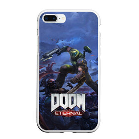 Чехол для iPhone 7Plus/8 Plus матовый с принтом Doom Eternal The Ancient Gods в Кировске, Силикон | Область печати: задняя сторона чехла, без боковых панелей | demon | dlc | doom | doom slayer | doomguy | eternal | games | the ancient gods | демон | древние боги | дум | игры | палач рока