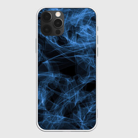 Чехол для iPhone 12 Pro Max с принтом Синяя паутина в Кировске, Силикон |  | colors | cosmic | stars | yellow | брызги | звезды | краски | планета | разводы красок