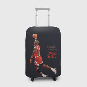 Чехол для чемодана 3D с принтом MICHAEL JORDAN в Кировске, 86% полиэфир, 14% спандекс | двустороннее нанесение принта, прорези для ручек и колес | jordan | michael | michael jordan | nba | баскетбол | баскетболист | джордан | защитник | майкл | майкл джордан | нба