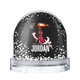 Снежный шар с принтом MICHAEL JORDAN в Кировске, Пластик | Изображение внутри шара печатается на глянцевой фотобумаге с двух сторон | jordan | michael | michael jordan | nba | баскетбол | баскетболист | джордан | защитник | майкл | майкл джордан | нба