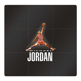 Магнитный плакат 3Х3 с принтом MICHAEL JORDAN в Кировске, Полимерный материал с магнитным слоем | 9 деталей размером 9*9 см | jordan | michael | michael jordan | nba | баскетбол | баскетболист | джордан | защитник | майкл | майкл джордан | нба