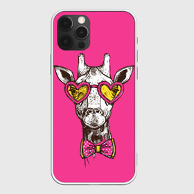 Чехол для iPhone 12 Pro Max с принтом жираф в очках в Кировске, Силикон |  | Тематика изображения на принте: графика | животное | жираф | очки | ретро | рисунок жирафа | розовый | сердечки | солнечные очки | хипстер