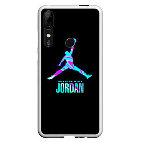 Чехол для Honor P Smart Z с принтом Jordan в Кировске, Силикон | Область печати: задняя сторона чехла, без боковых панелей | jordan | michael | nba | баскетбол | джорданмайкл | игра | легенда | майкл джордан | мяч | неон | футбол