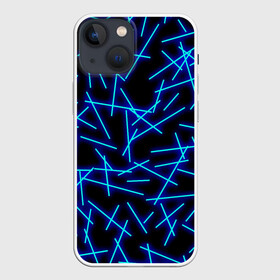 Чехол для iPhone 13 mini с принтом Неоновые линии в Кировске,  |  | geometry | neon | pattern | stripes | блестки | геометрические | геометрия | градиент | лампочка | линии | неоновый | паттерн | пламя | полоски | полосы | свет | светящиеся | сияние | текстура | текстурные