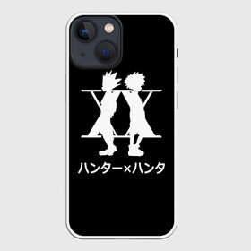 Чехол для iPhone 13 mini с принтом Logo Hunter в Кировске,  |  | freecss | gon | hisoka | japan | killua | morou | zoldyck | аниме | бог | гон | золдик | икс | ленивый | моро | мороу | охотник | охотникхохотник | фокусник | фрикс | хантер | хантериксхантер | хантерххантер | хисока | хис