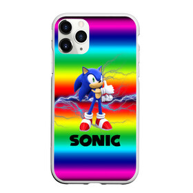 Чехол для iPhone 11 Pro Max матовый с принтом SONIC RAINBOW в Кировске, Силикон |  | hedgehog | metal sonic | silver | silver the hedgehog | sonic | sonic boom | sonic the hedgehog | ёж сонник | игры | соник | фильмы