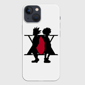 Чехол для iPhone 13 mini с принтом XX Гон Фрикс и Киллуа Золдик в Кировске,  |  | alluka | anime | chrollo | gon | hisoka | hunter | hunter x hunter | hxh | japan | kalluto | killua | kurapika | lucilfer | x | аниме | гон | куроро | люцифер | мульт | охотник | х | хисока | япония