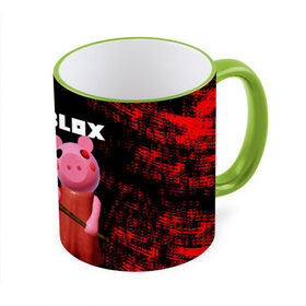 Кружка с полной запечаткой с принтом ROBLOX PIGGY - СВИНКА ПИГГИ в Кировске, керамика | ёмкость 330 мл | pig | piggy | roblox | игра | компьютерная игра | логотип | онлайн | онлайн игра | пигги | поросенок | роблакс | роблокс | свинка | свинья