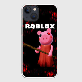 Чехол для iPhone 13 с принтом ROBLOX PIGGY   СВИНКА ПИГГИ в Кировске,  |  | pig | piggy | roblox | игра | компьютерная игра | логотип | онлайн | онлайн игра | пигги | поросенок | роблакс | роблокс | свинка | свинья