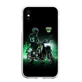 Чехол для iPhone XS Max матовый с принтом Kawasaki Ninja Cup в Кировске, Силикон | Область печати: задняя сторона чехла, без боковых панелей | cup | helmet | japan | kawasaki | motorcycle | night | ninja | racer | гонщик | кубок | мотоцикл | ночь | шлем | япония