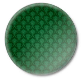 Значок с принтом Готические зелёные цветы в Кировске,  металл | круглая форма, металлическая застежка в виде булавки | готика | зеленый | светлый | темный | цветы