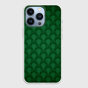 Чехол для iPhone 13 Pro с принтом Готические зелёные цветы в Кировске,  |  | Тематика изображения на принте: готика | зеленый | светлый | темный | цветы