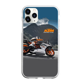 Чехол для iPhone 11 Pro матовый с принтом KTM Racing team в Кировске, Силикон |  | clouds | ktm | motorcycle | mountains | nature | racer | racing | route | sky | team | гонщик | горы | мотоцикл | небо | облака | природа | трасса