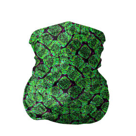 Бандана-труба 3D с принтом Зелёная спираль в Кировске, 100% полиэстер, ткань с особыми свойствами — Activecool | плотность 150‒180 г/м2; хорошо тянется, но сохраняет форму | зелёный | рисунок | спираль | тёмный