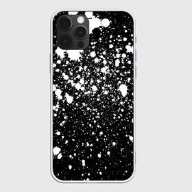 Чехол для iPhone 12 Pro Max с принтом Белая краска в Кировске, Силикон |  | casual | pattern | snow | winter | акварельные | брызги | зима | краски | круги | крутые | мазки | маляр | модные | мужские | ночь | паттерн | популярные | пятна | пятнистый | снег | снегопад | снежинки | текстура