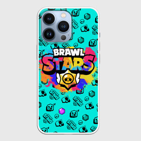 Чехол для iPhone 13 Pro с принтом Brawl Stars в Кировске,  |  | brawl stars | game | акварель | бравл старс | брызги | игра | краска | леон | персонажи | радуга | разводы | разноцветный