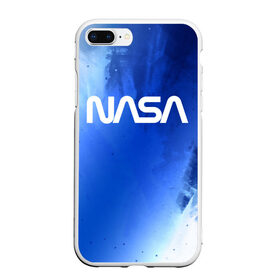 Чехол для iPhone 7Plus/8 Plus матовый с принтом NASA / НАСА в Кировске, Силикон | Область печати: задняя сторона чехла, без боковых панелей | 