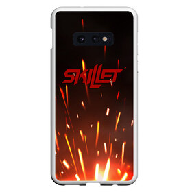 Чехол для Samsung S10E с принтом Skillet band в Кировске, Силикон | Область печати: задняя сторона чехла, без боковых панелей | Тематика изображения на принте: jen ledger | john cooper | skillet | skillet band | skillet feel invincible | skillet rise