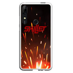 Чехол для Honor P Smart Z с принтом Skillet band в Кировске, Силикон | Область печати: задняя сторона чехла, без боковых панелей | Тематика изображения на принте: jen ledger | john cooper | skillet | skillet band | skillet feel invincible | skillet rise