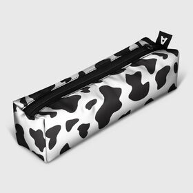 Пенал 3D с принтом COW PRINT в Кировске, 100% полиэстер | плотная ткань, застежка на молнии | animals | cow | cow print | корова | коровий принт